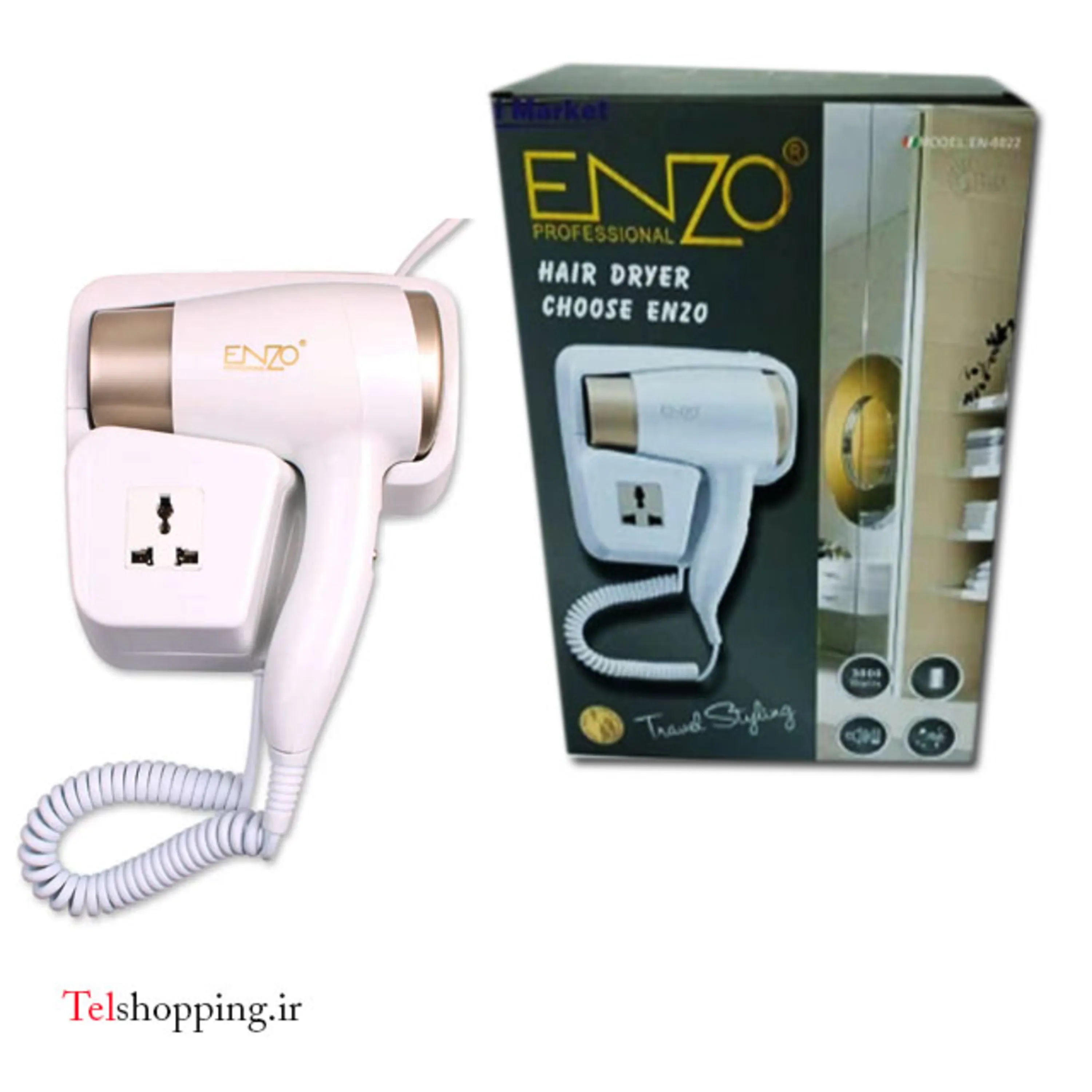 سشوار دیواری انزو پروفشنال مدل EN6622